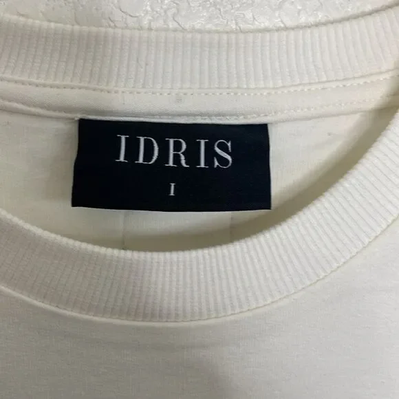 IDRIS Men’s T Shirt with Black and White CustomStrapping on Shoulders & Spine